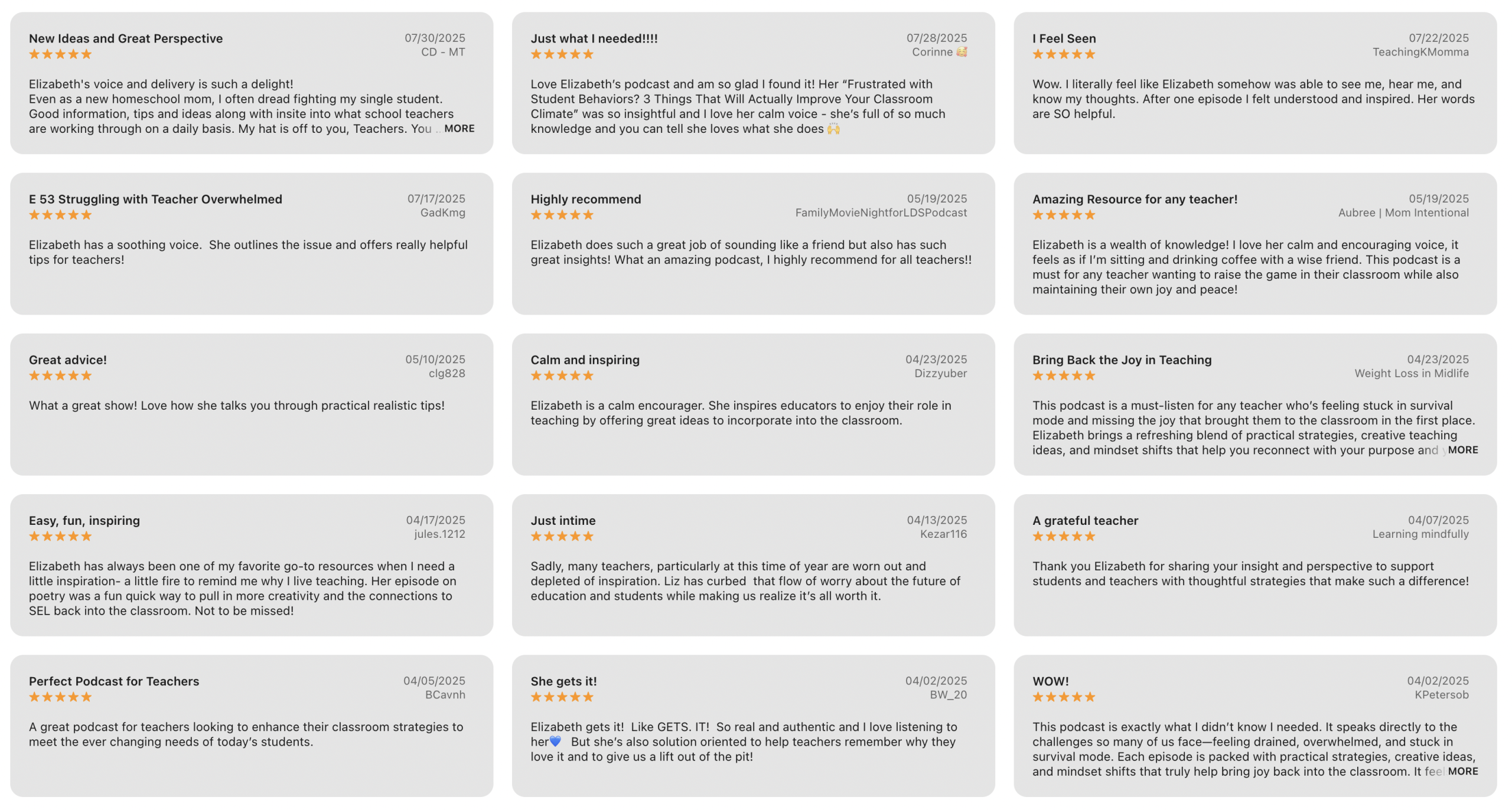 Reviews of Enjoy Teaching Again