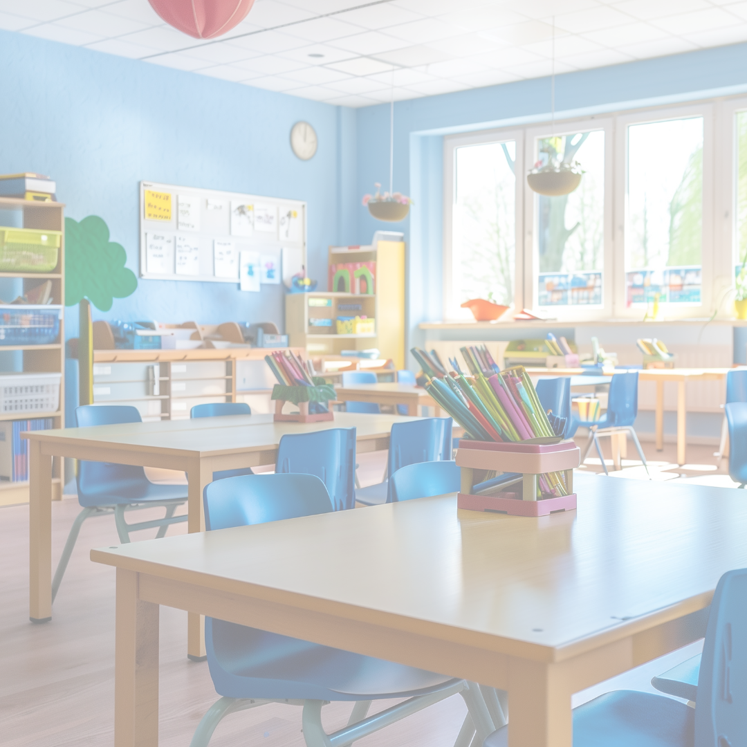 a neatly set up classroom